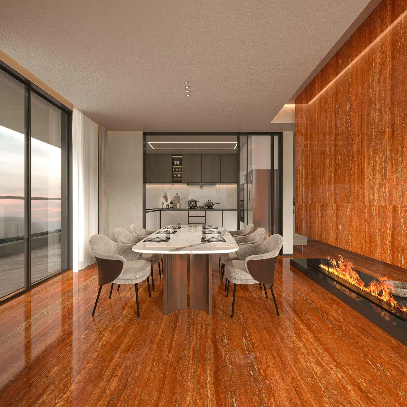 Premium Luxury Sintered Stone Slab 900X1800 for Elegant Interiors