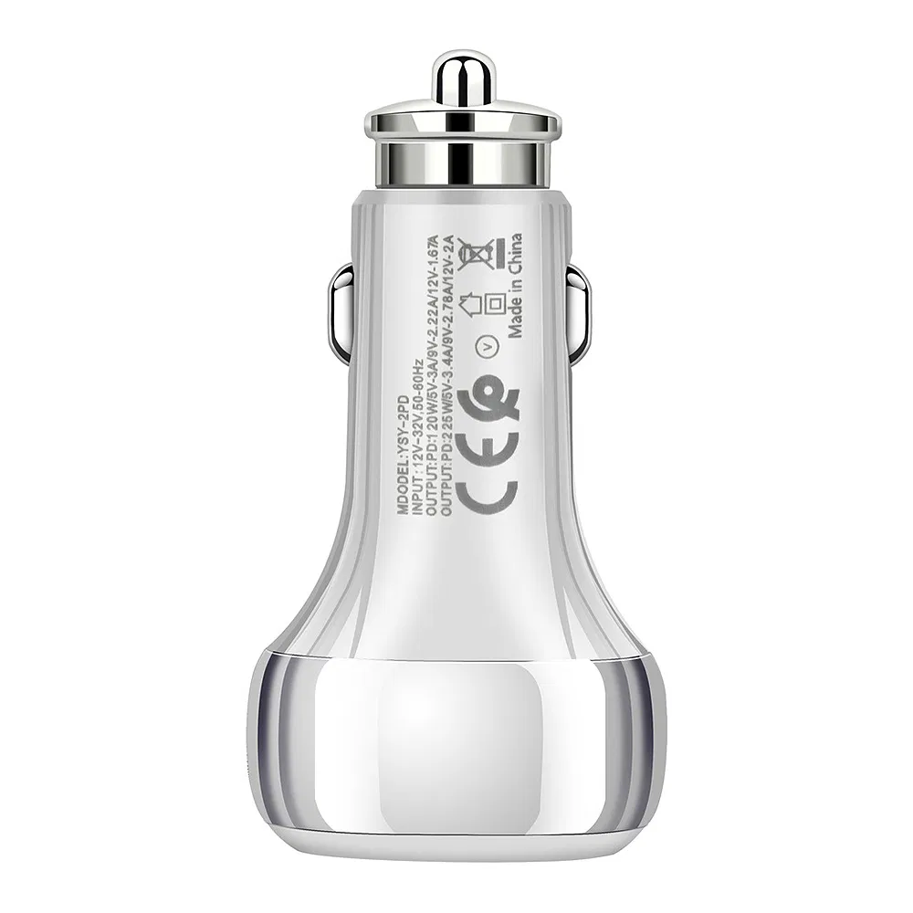 Автомобильное зарядное устройство 40W с двумя портами USB-C