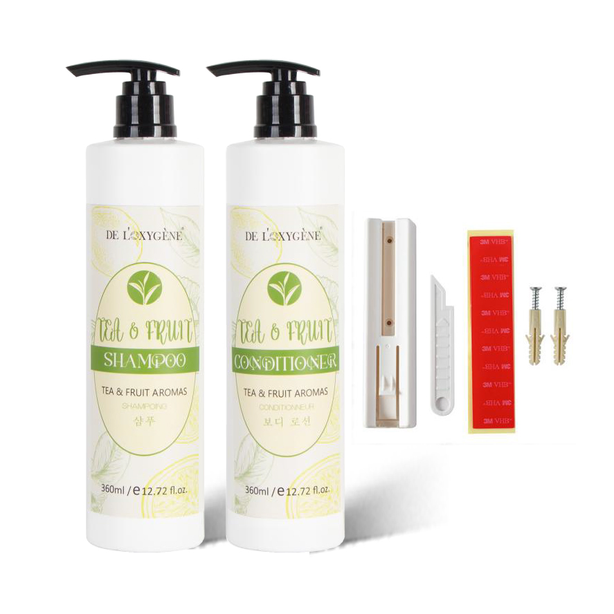 Customized Shampoo Holder Bracket Bathroom Square Bottle Shampoo Holder for Hotel