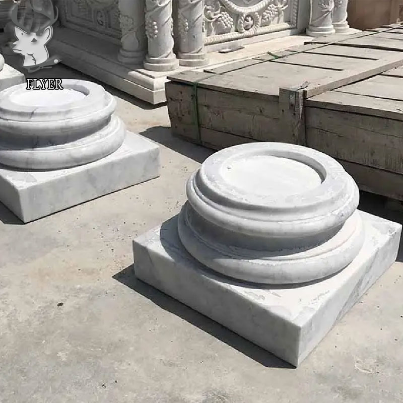 Customized Home Decoration Building Architecture Marble Pillar Natural Stone Roman Column White Marble Column