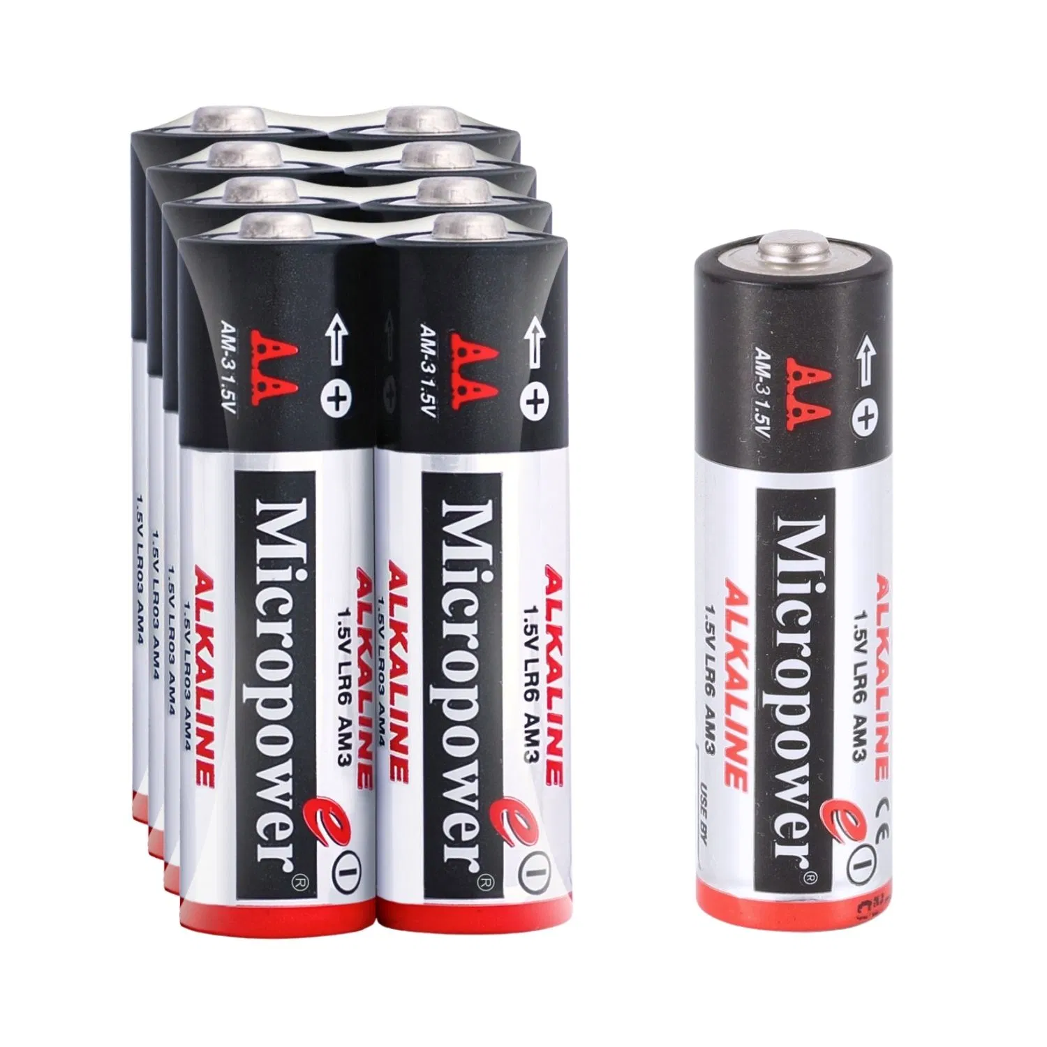 High Quality Primary Dry Alkaline Am3 Lr6 1.5V Alkaline AA Batteries