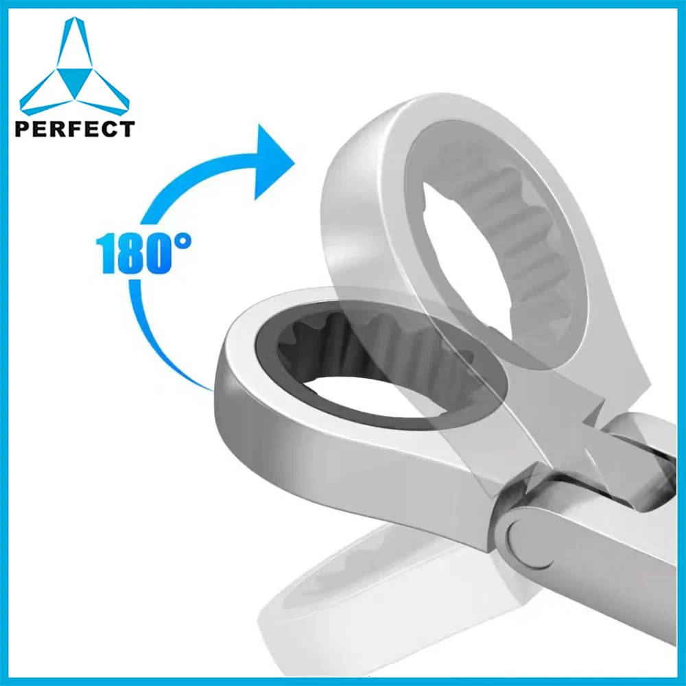 SAE 1/4-3/4 Inch 7PCS Imperial Size Ratchet Wrench Set of Keys Spanner Flexible Head Universal Hand Tools Car Repair Tool