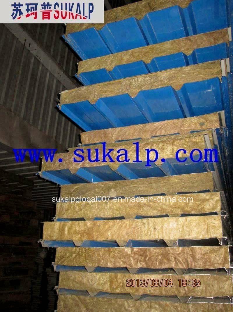 Fire-Resistance Rock Wool Sandwich Panel for Roof and Wall