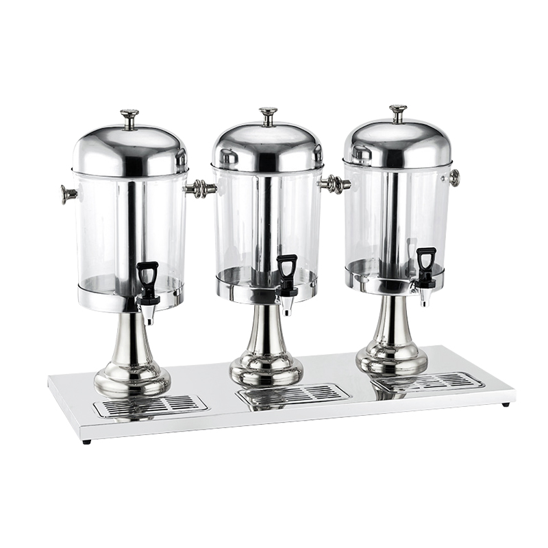 24L Restaurant Buffet 3 Tanks Soda Beer Juice Beverage Dispenser for Hotel