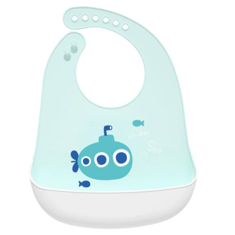Custom Eco-Friendly Comfortable High-Grade Silicone Baby Bibs