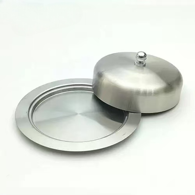 Hot-Selling High Quality Food-Grade Creative Western-Style Round Cheese Butter Dish with Lid