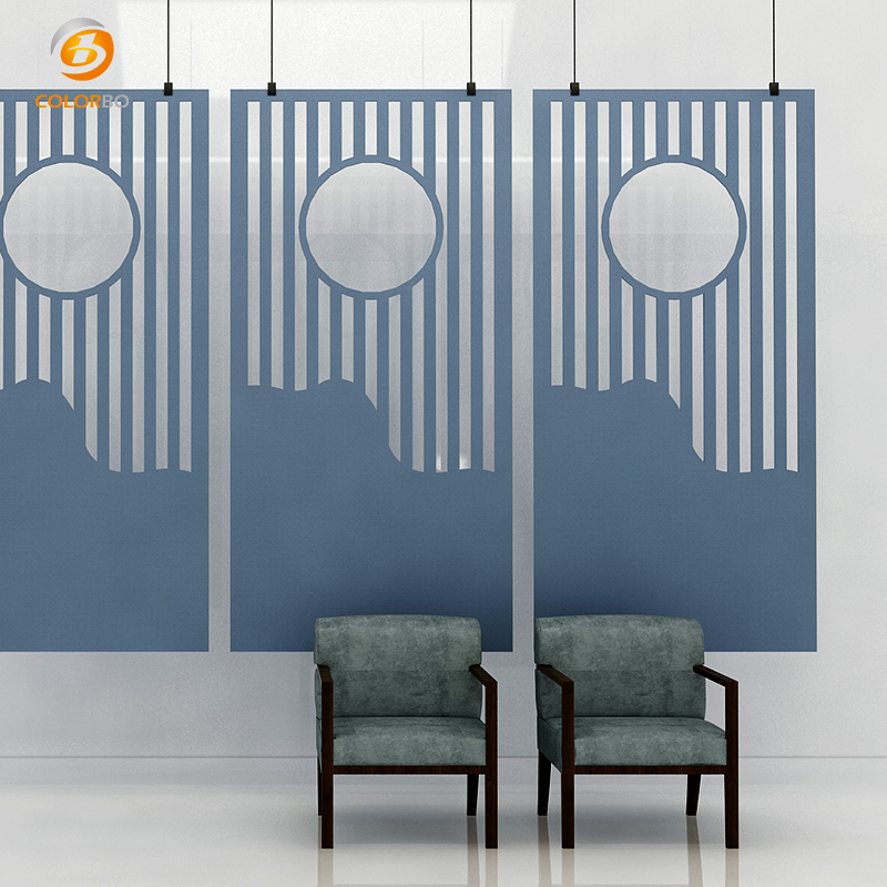 High performance Hollowing Panel Carton Packed Divider Space Partition Room Furniture Screen