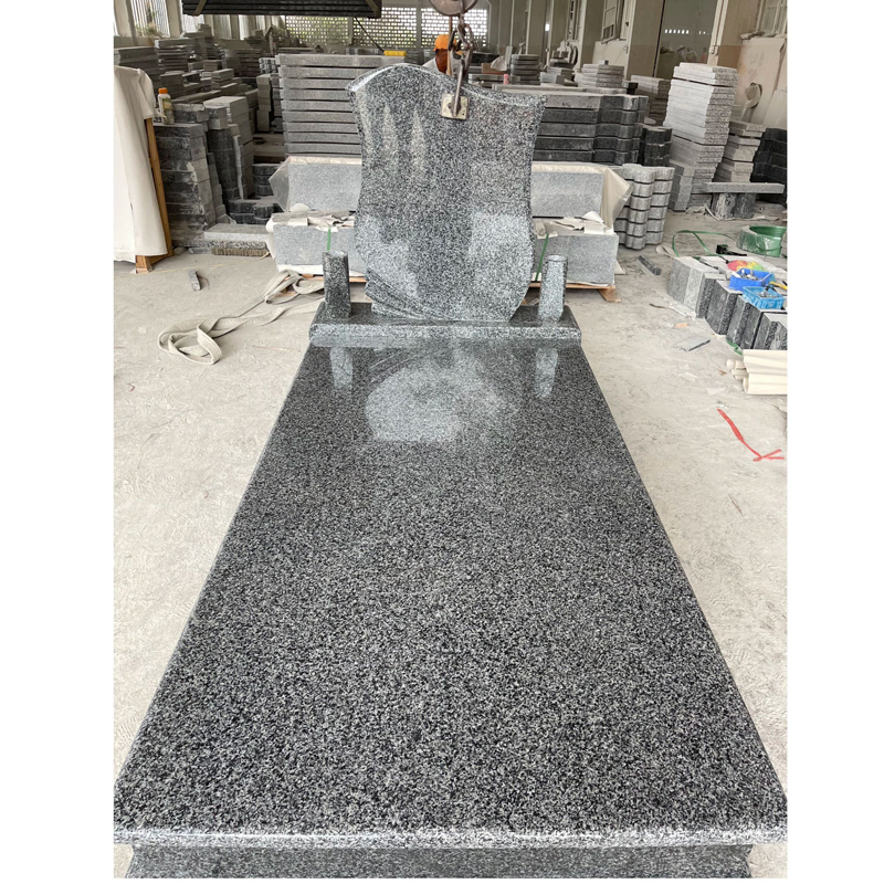 Cheap Hai Nan G654 Tombstones Romania Styles for Sales, Cross Headstone Monument