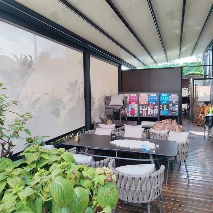Outdoor Waterproof Folding Awning Garage Awning Retractable Roof