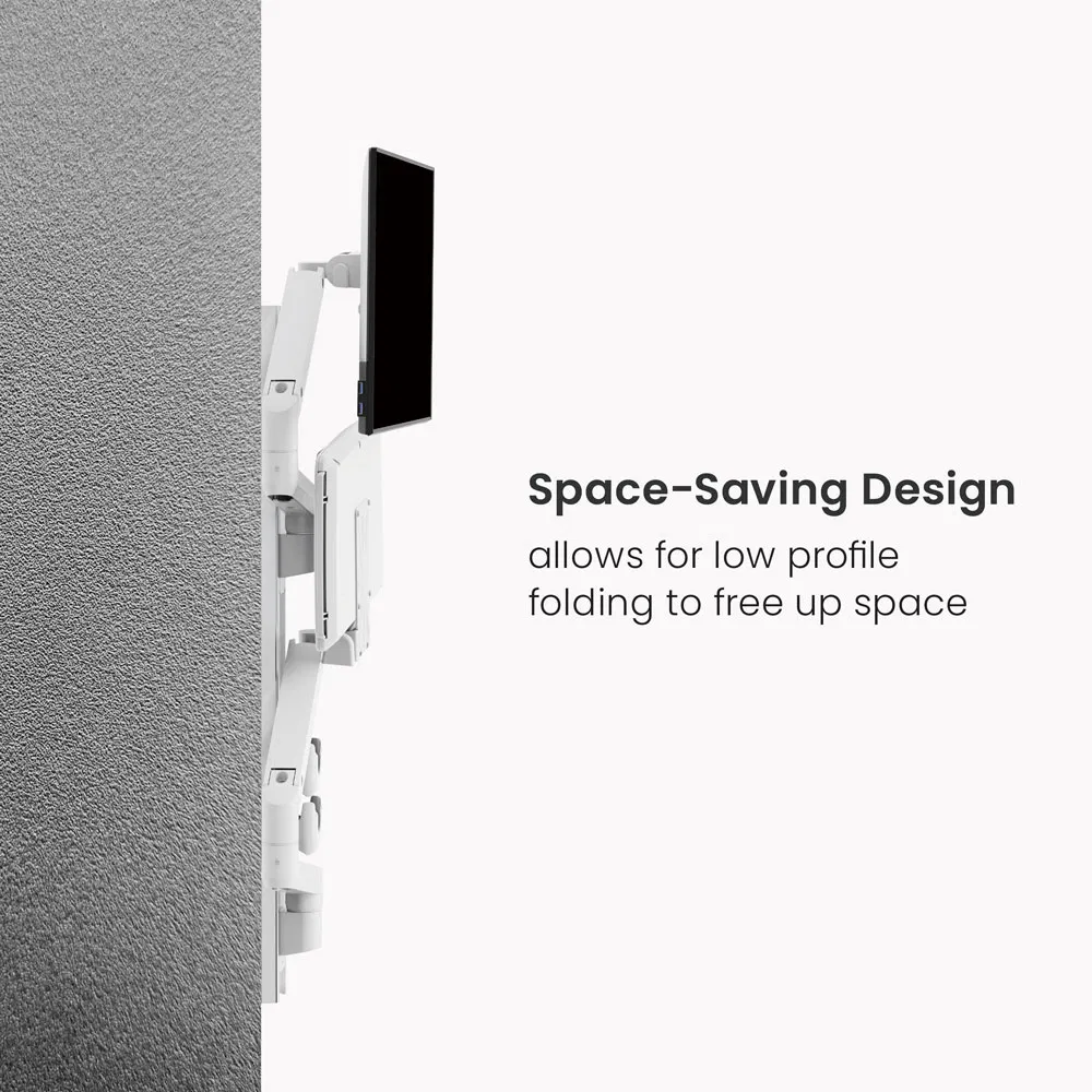 Газлифтовый кронштейн для монитора с полкой для клавиатуры