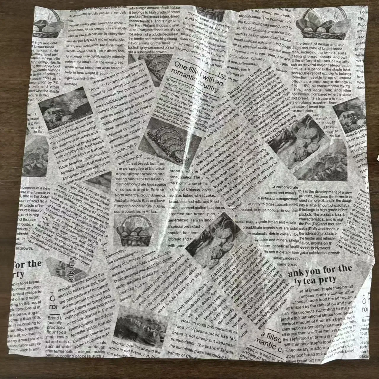Custom Disposable Paper Placemats for Restaurants Catering Hotel Dininger