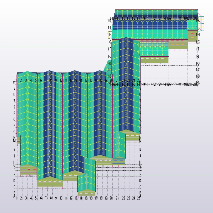 Multi-Span Steel Structure Office Building Steel Structure Hospital Steel Structure Apartment Steel Structure Residence Prefabricated Steel Structure Building