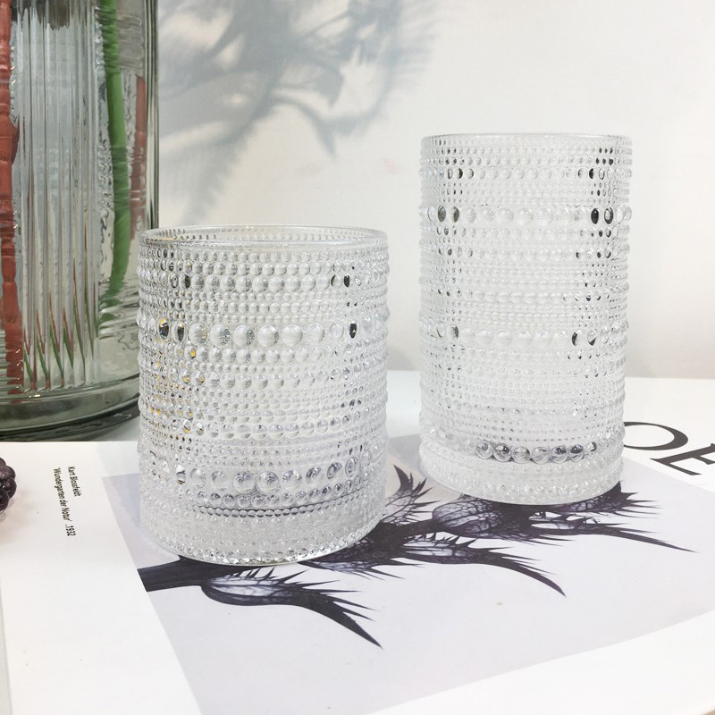 Винтажная стеклянная кружка с ручкой, 300 мл