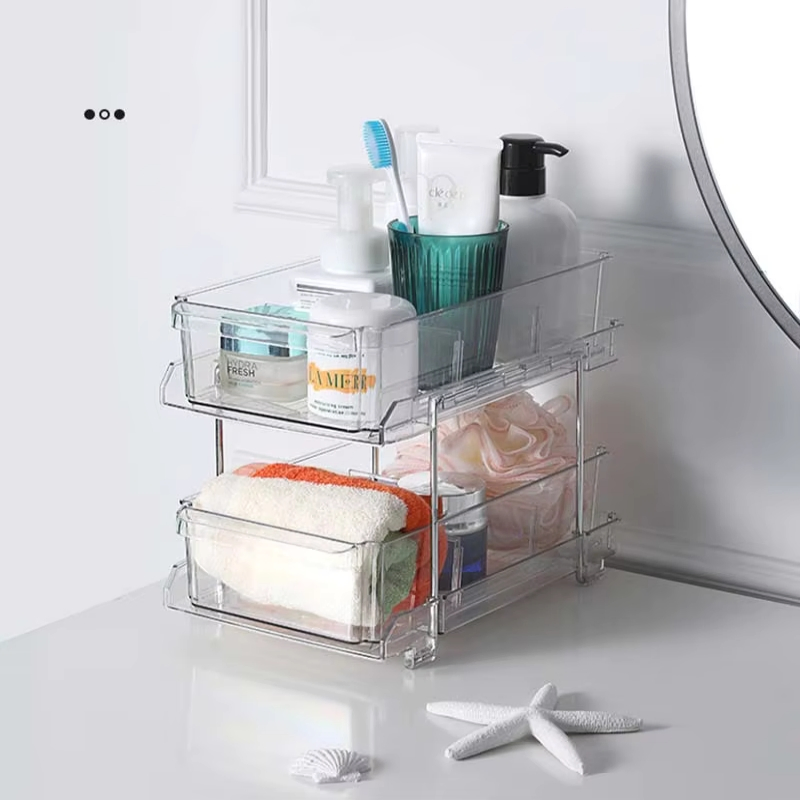 Выдвижной органайзер под раковину, 2 яруса