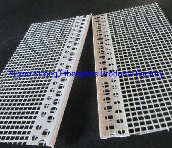 PVC Angle Bead, PVC Corner Profile with Fiberglass Mesh