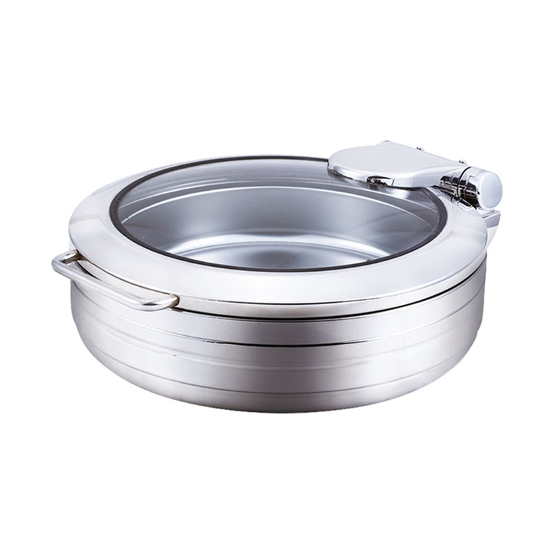 Economic Round Hotel Buffet Equipment Stainless Steel Dish Chafing for Food Warmer