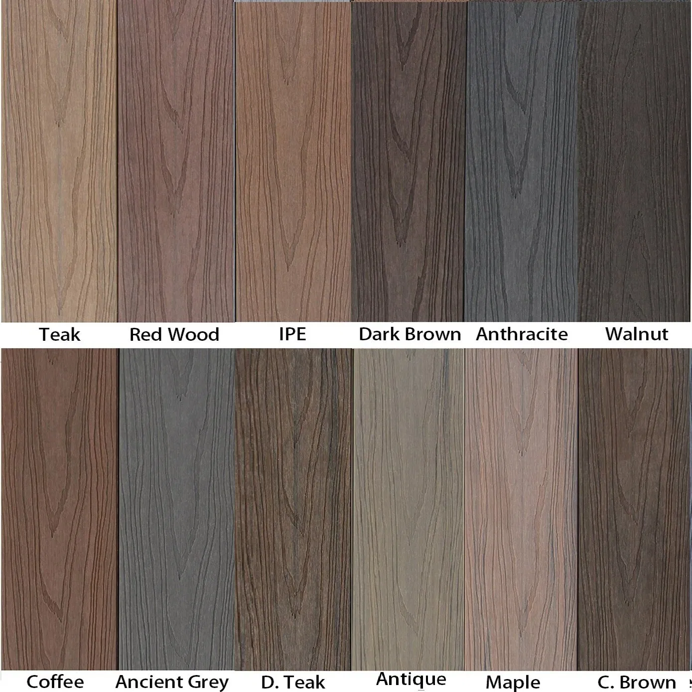 Забор WPC 1800x1800 мм с алюминиевым столбом