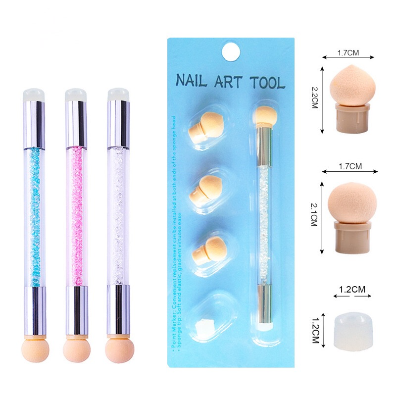 Two Way Sponge Brush Set with Silicone