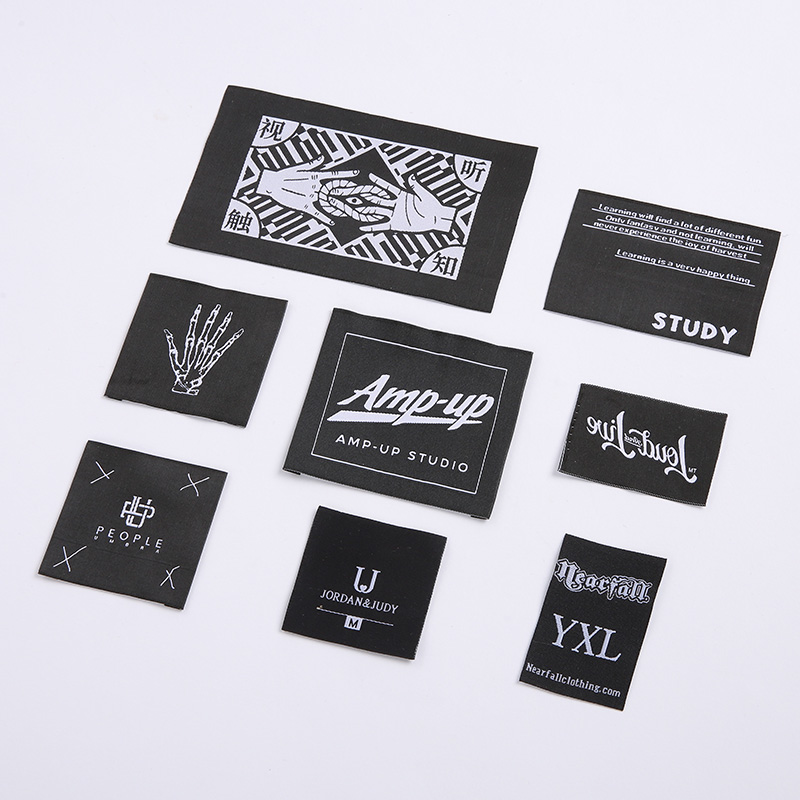 Этикетки тканые жаккардовые полиэстер для одежды на заказ