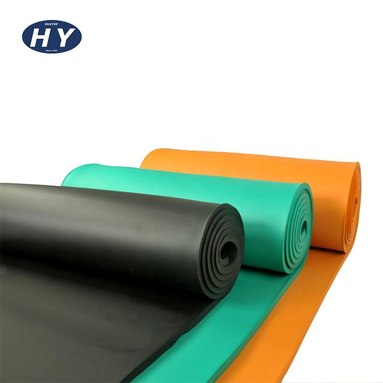 Heat Insulation Material Elastomeric NBR PVC Class 0 Colorful Rubber Foam Sheet