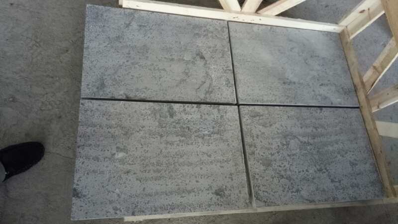 Flamed Blue Limestone Tile Outdoor Floor Tile / Paving Tile