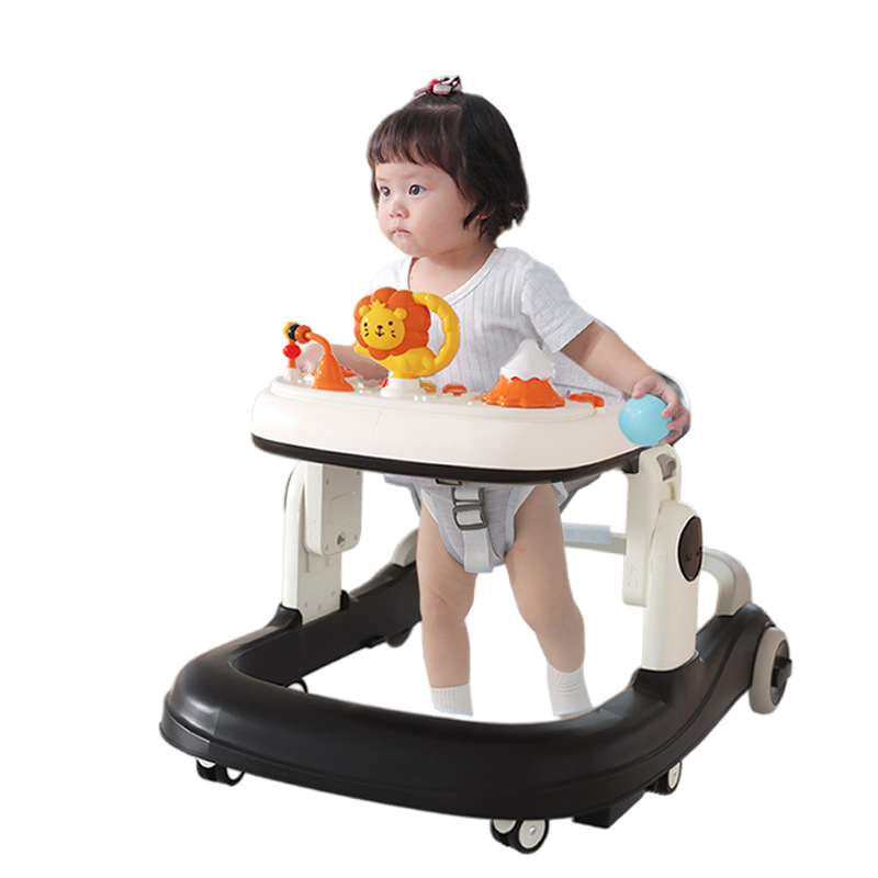 U-Type Baby Pram Anti-Rollover Foldable Baby Walkers in 9th Gear Height Adjustment