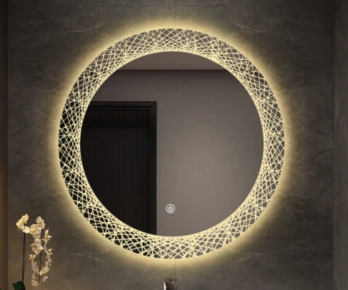 4/5mm Wholesale Factory Directly Sell Silver Copper Free Smart LED Glass Mirror with 3lights for Home Decoratiob