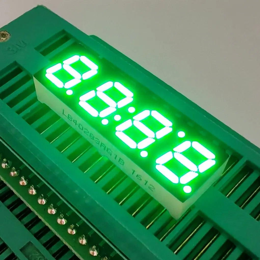 Pure Green 4 Digit 7 Segment LED Display for Timer Control