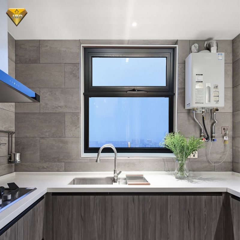 Design Aluminum Awning Windows for Philippines Used with Screen Small Glass Curtain Wall Awning Windows for Sale