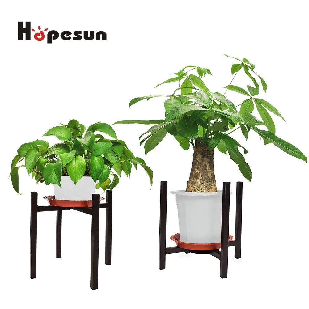 Plant Stand Indoor Use, MID Century Modern Metal Pot Plant Stand-Black