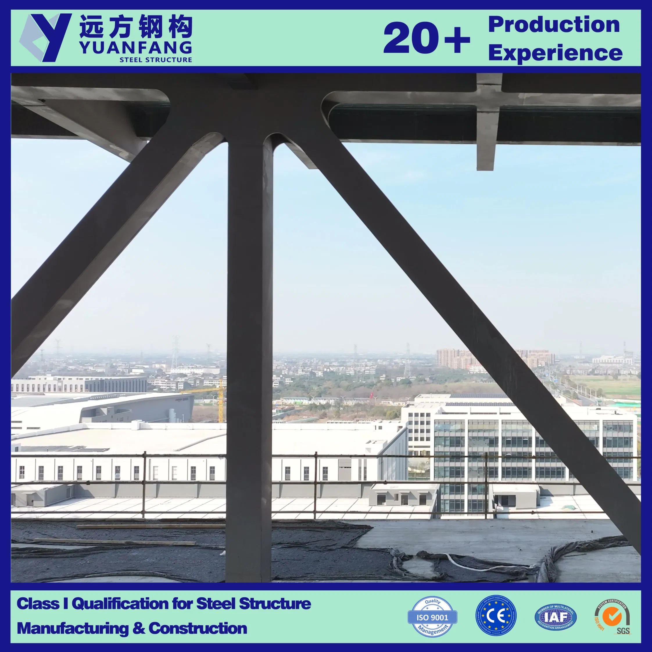 Prefabricated Large Span Heavy Steel Structure Truss Structure Sky-Walk Corridor Connects House Warehouse Steel Platform