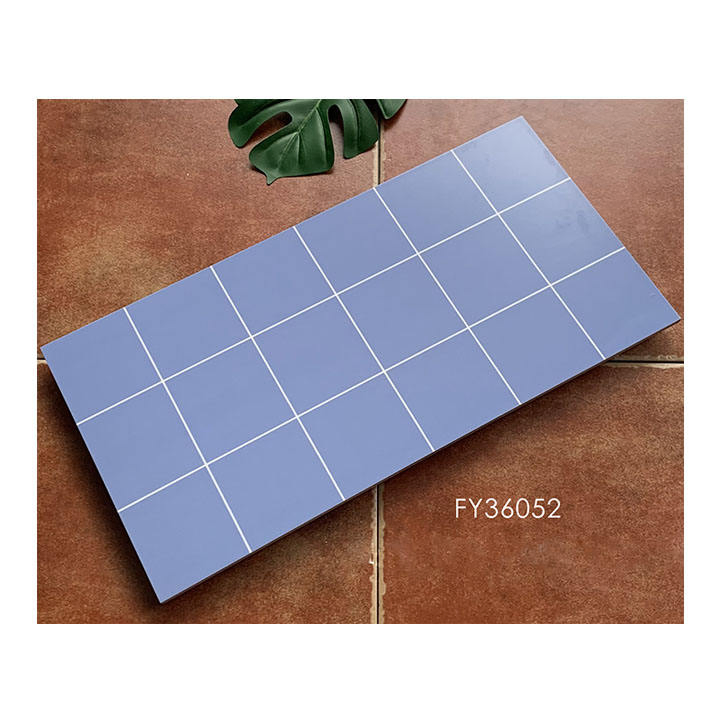 High Quality Subway Tiles Glazed Flower Design Interior Bathroom Ceramics Wall Tile