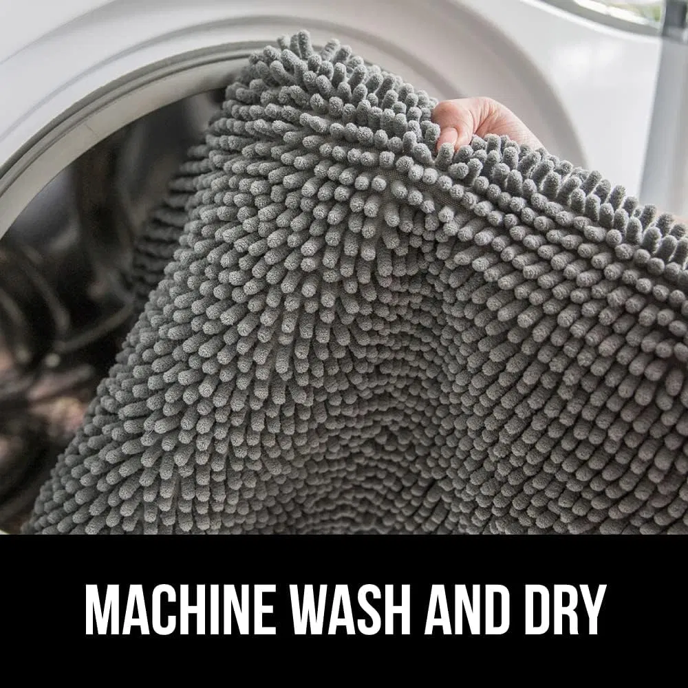 Bath Rug Mat Thick Soft Absorbent Quick Dry Microfiber Mats Tp Rubber Backing Machine Washable Chenille Shower Floor Rugs