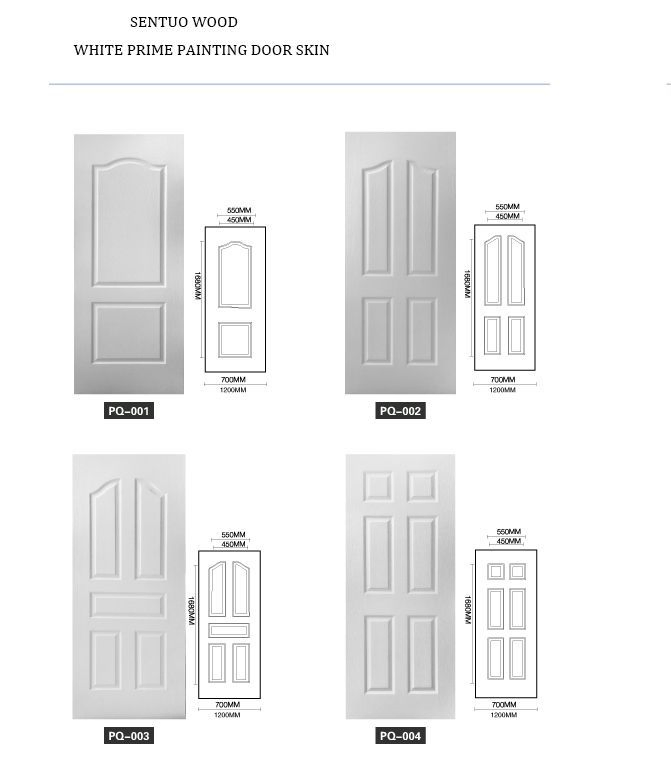 3mm HDF White Primer Door Skin