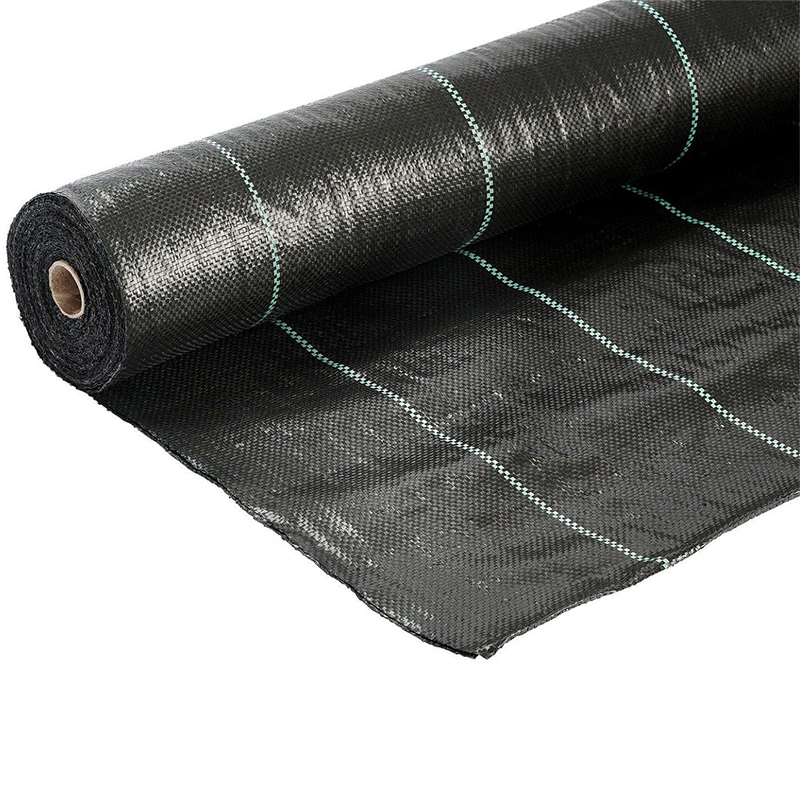 PP Woven Membrane PE Ground Cover Mesh Weed Mat Roll Anti Grass Weed Control Cloth Blocker Mulch Film