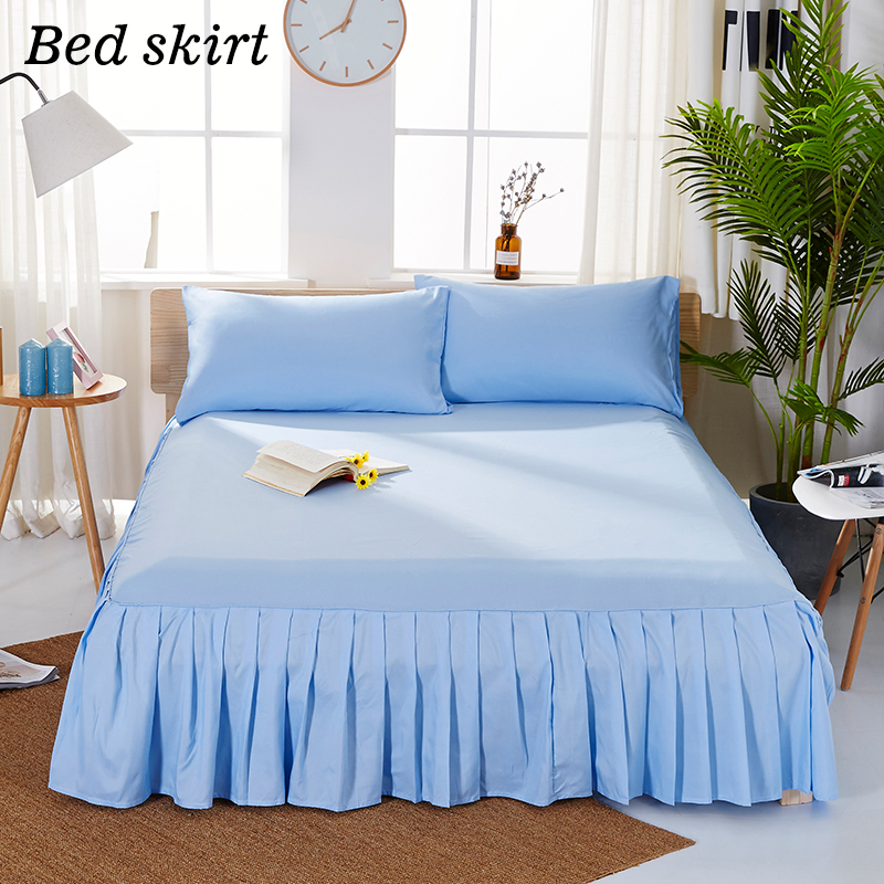 Wholesale Bed Skirt with Adjustable Elastic Belt Easy to Put on, Wrinkle Free Dust Ruffles, Frame Cover for Queen, King and C-King Size Bed Skirt