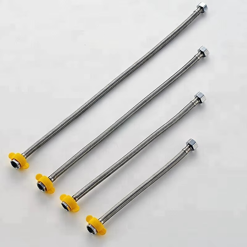 304 Stainless Steel Braided Hose Water Inlet Hose for Basin Kitchen Hot and Cold Water Pipe 60cm