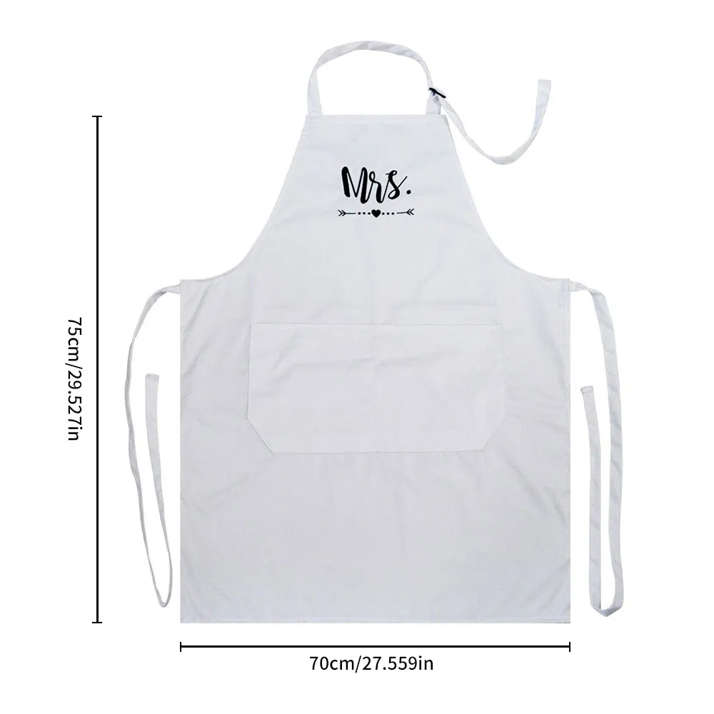 Custom Kitchen Chef White Cotton Waterproof Polyester Aprons