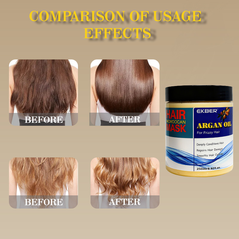 Anti-Frizz Hair Creamy Mask Deep Moisturizing Argan Oil Hair Repair Treatment Moroccan Argan Oil Hair Mask