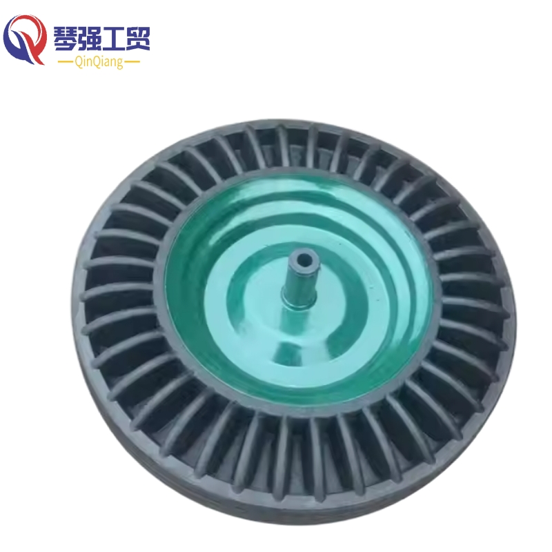 Factory Direct Selling Wheel Barrow Solid Rubber Tire 16 Inch 4.00-8 with Powder Coated Steel Rim