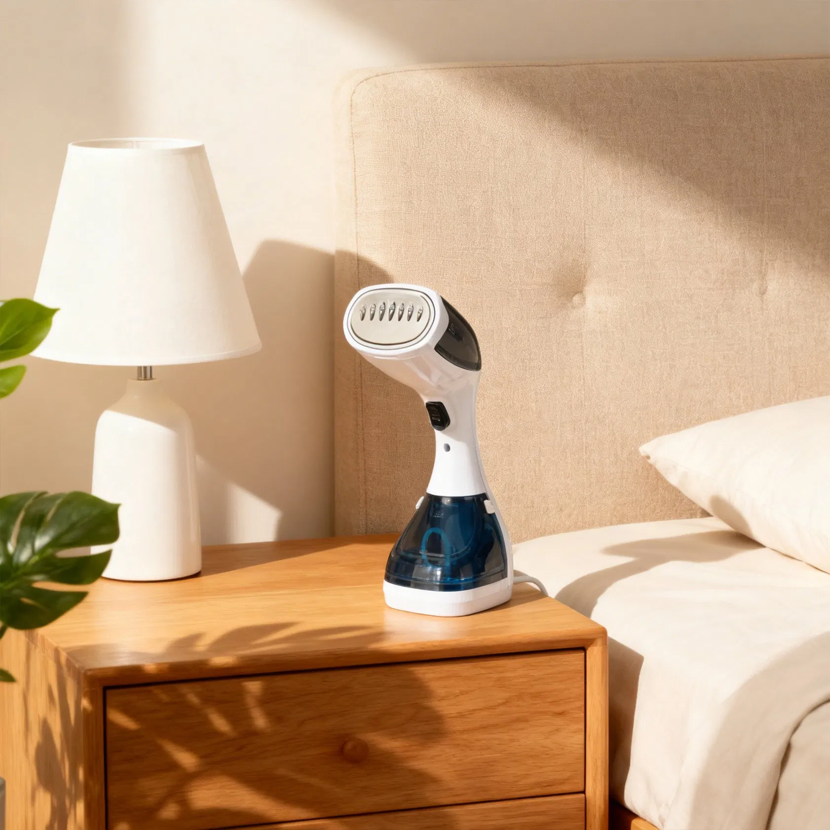 Longbank Electric 1500W Fast Heat up Fabric Wrinkles Remover 200ml Water Tank Portable Handheld Garment Steamer Clothes Steamer