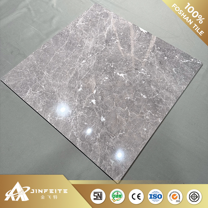 60*60cm Black Glossy Marble Porcelain Tile Cheap Price for Resell and Project