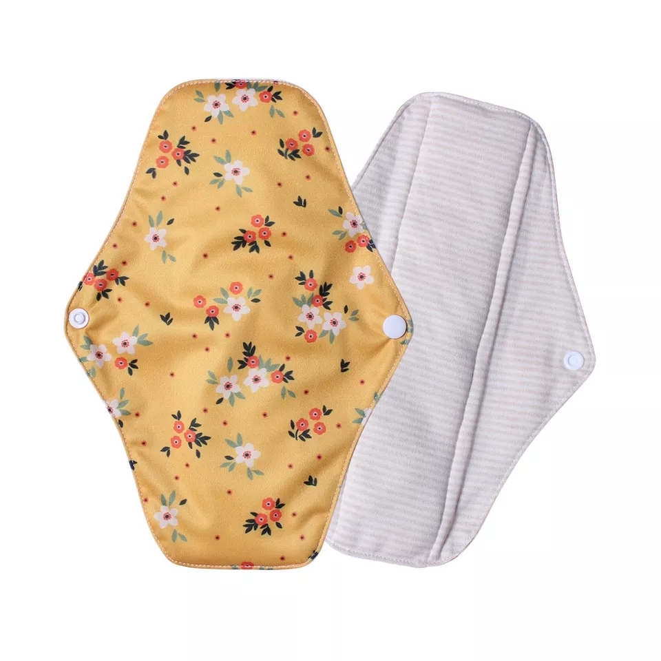 Best Pattern Equivalent Francais En Espanol UK Organic Bamboo Cotton Full Menstrual Sanitary Pads Manufacture Washable Reusable Sanitary Pads for Beginners