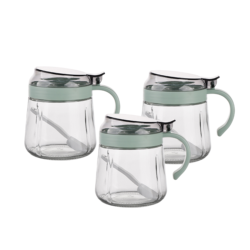 Wholesale Factory Glass Seasoning Jar Oil Bottle Set for Kitchen Storage