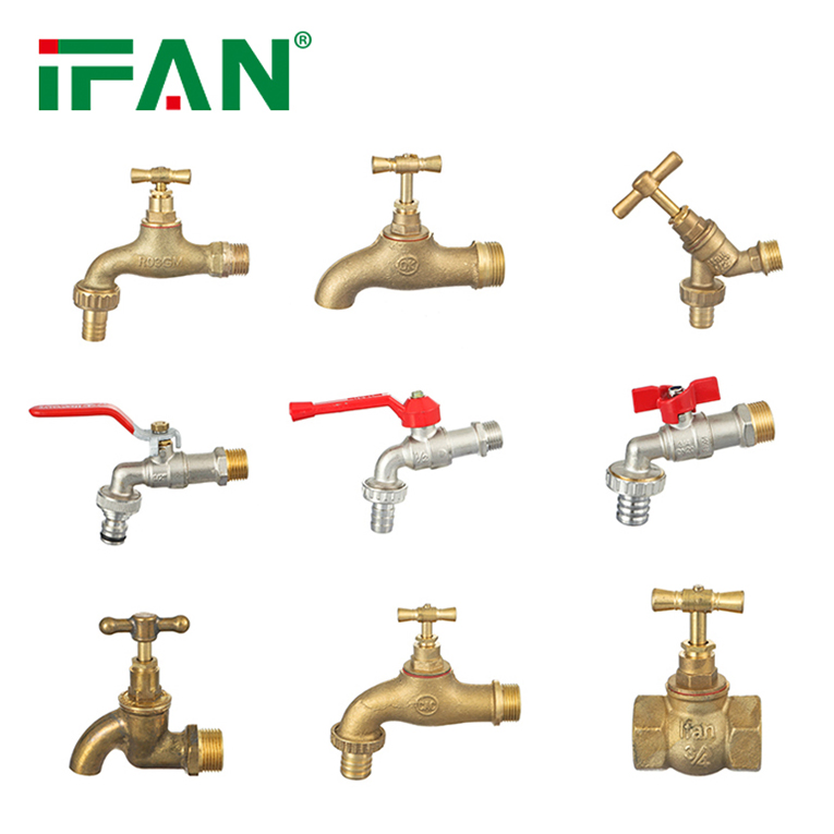 Латунный садовый кран Ifan 1/2, 3/4 дюйма