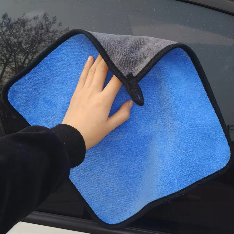Wholesale Microfiber Coral Fleece Cloth Car Cleaning Towel Double-Sided Microfiber Towels