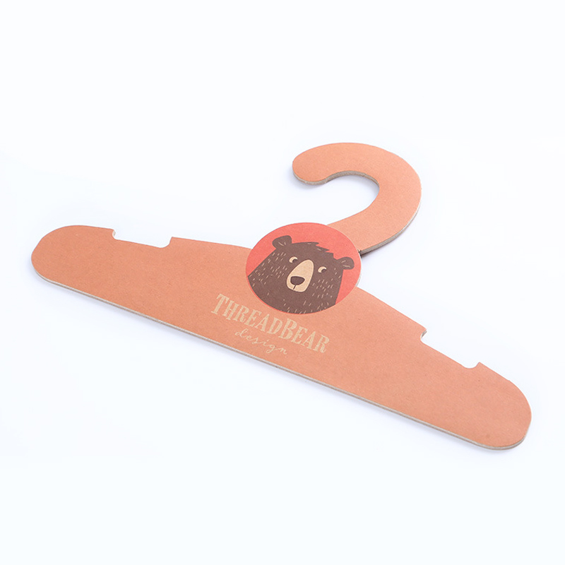 Custom Design Printed Children's Clothes Hangers Eco Recyclable Paper Cardboard Hanger
