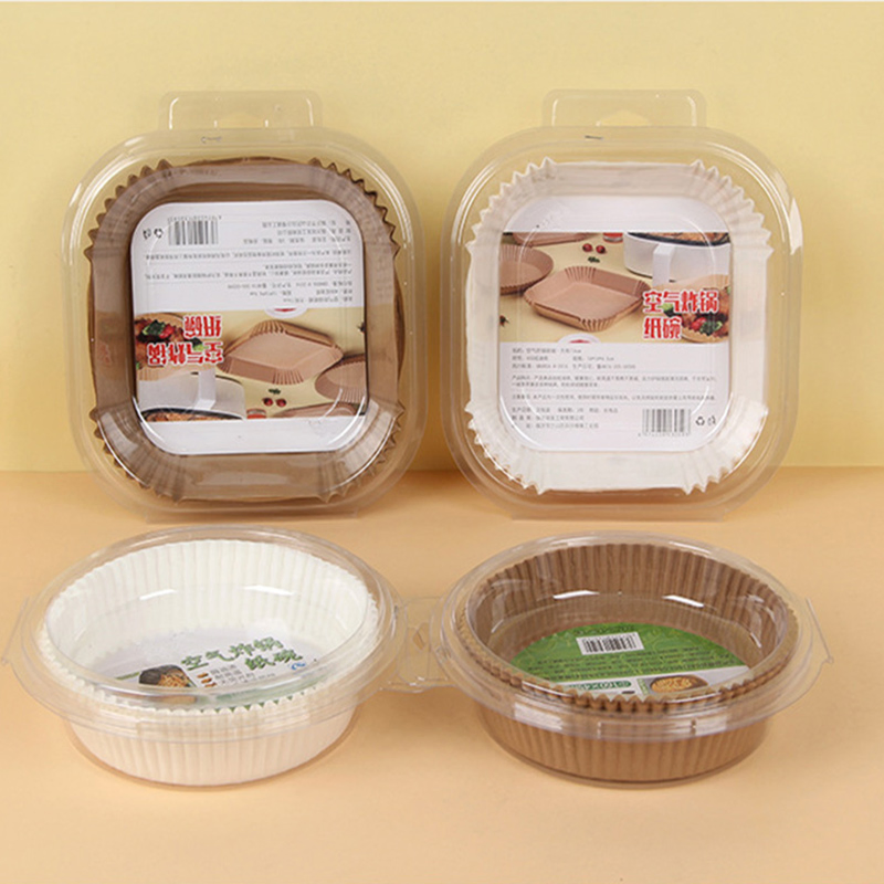 Premium 100-Pack Parchment Paper Air Fryer Liners for Easy Cooking