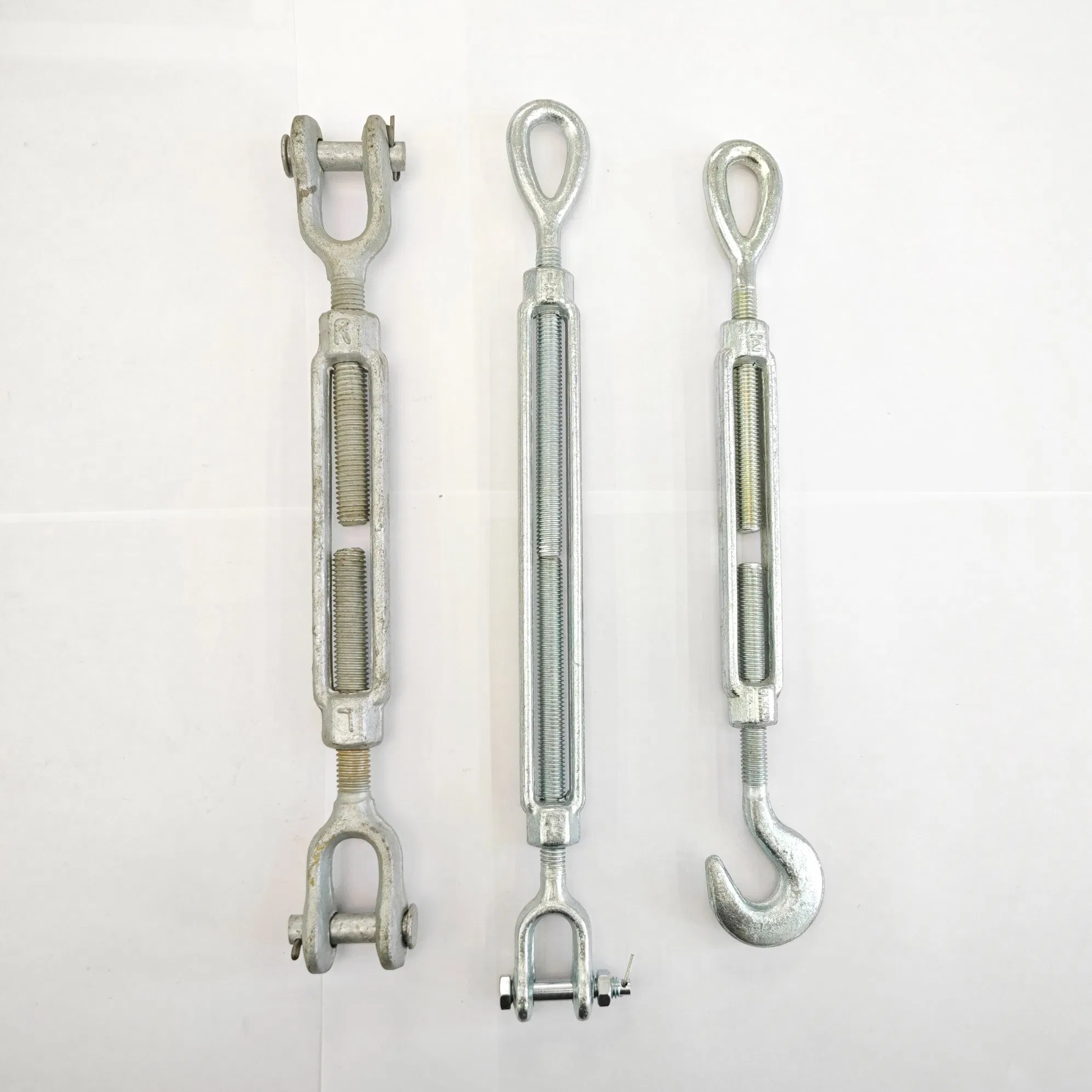 Rigging Hardware DIN1480 Turnbuckles Hook/ Eye, Hot DIP Galvanized or Zinc Plated