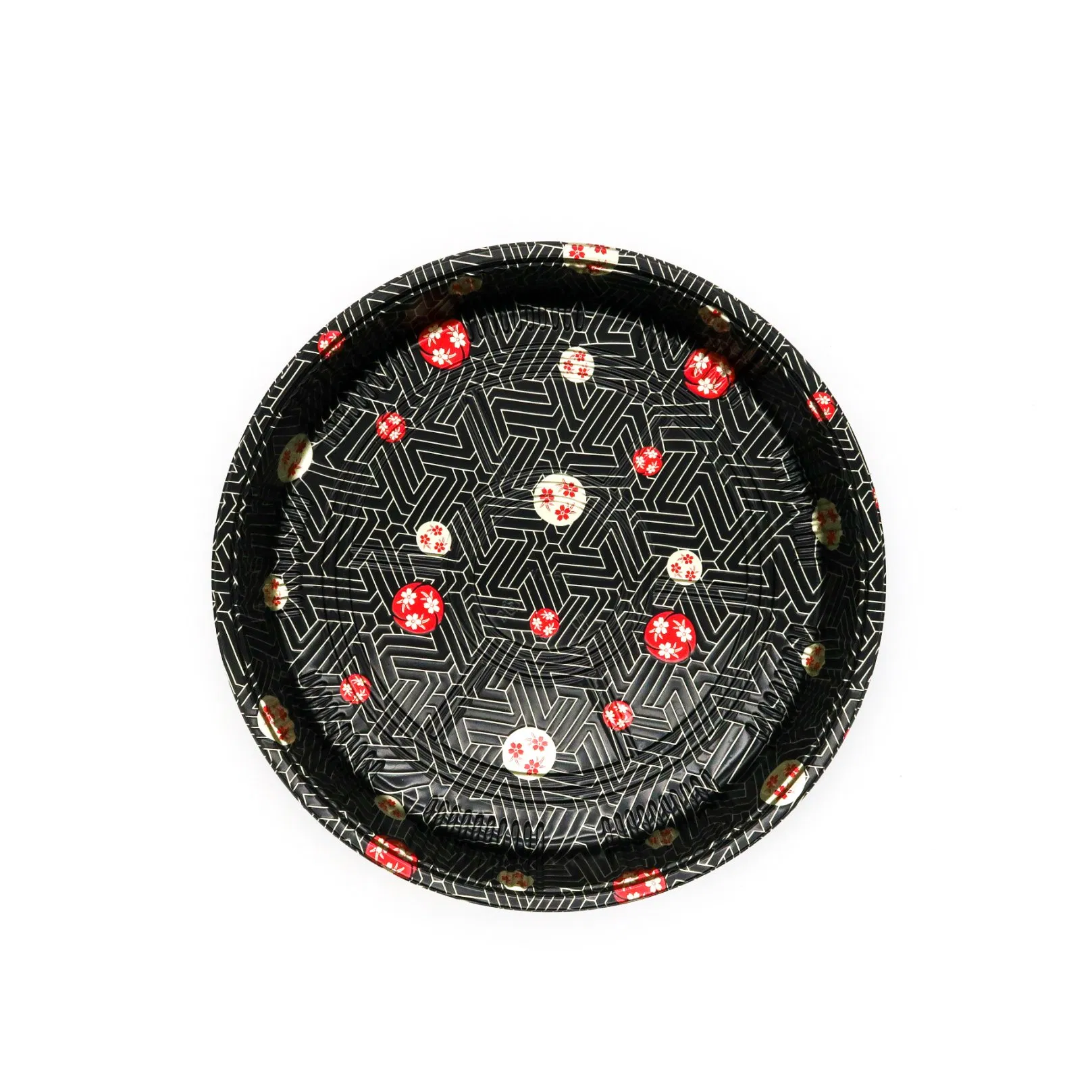 Japanese Round Disposable Microwave Food Container Clear Lid Stackable Plastic Takeaway Packaging Food Rectangular Pattern